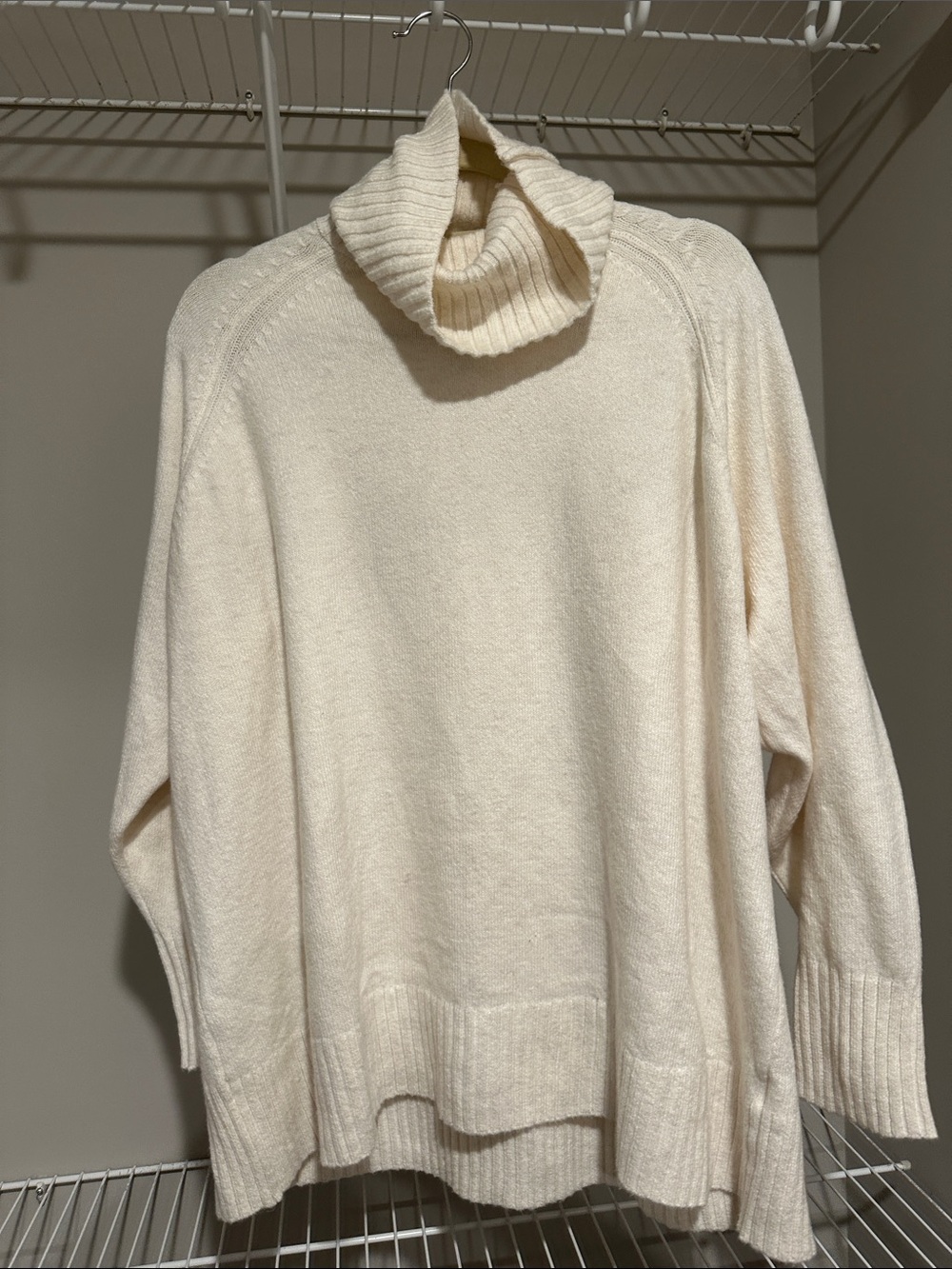 Old Navy Cream Turtleneck Sweater